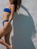 2023 Women's Sexy Gathered Split Bikini Swimsuit with Towel Cloth