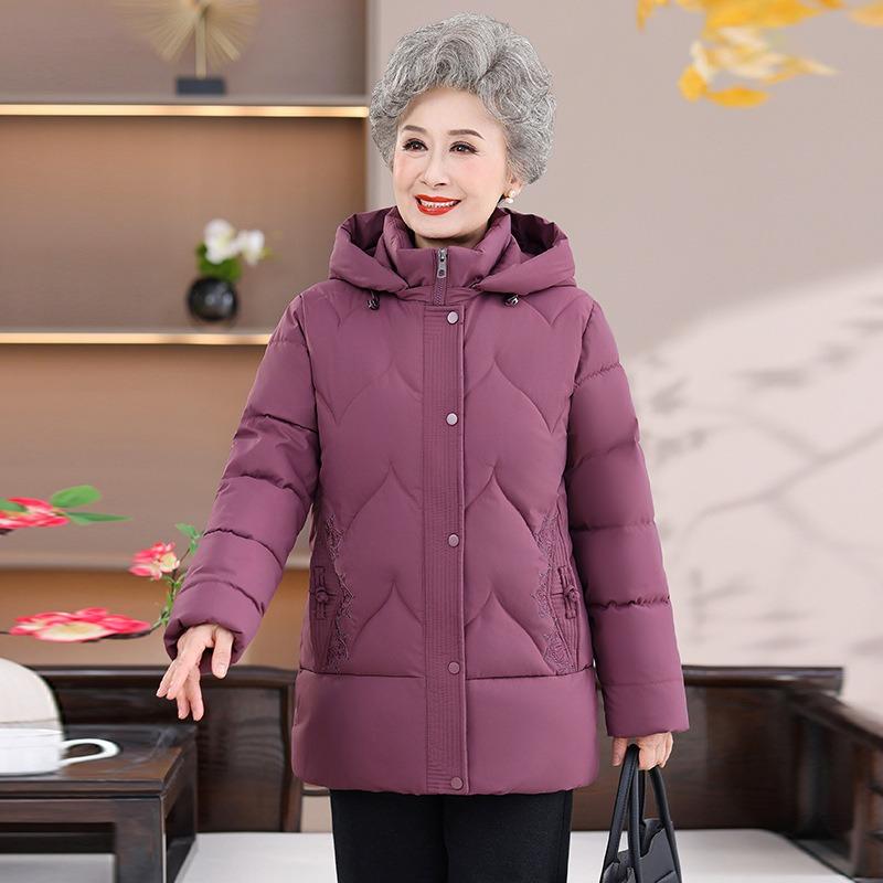 

Winter cotton-padded clothes, hooded cotton-padded clothes, women s warm jacket, age 0 cotton-padded jacket 5XL [Recommended 150-80 kg]