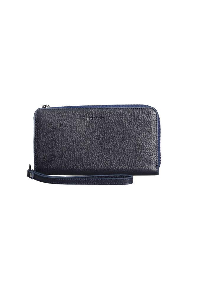 

Guard Navy Blue Multifunctional Genuine Leather Wallet and Handbag