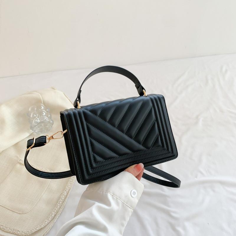 

Stylish Korean Trendy Pu Leather Crossbody Bag With Magnetic Closure For Women чёрный