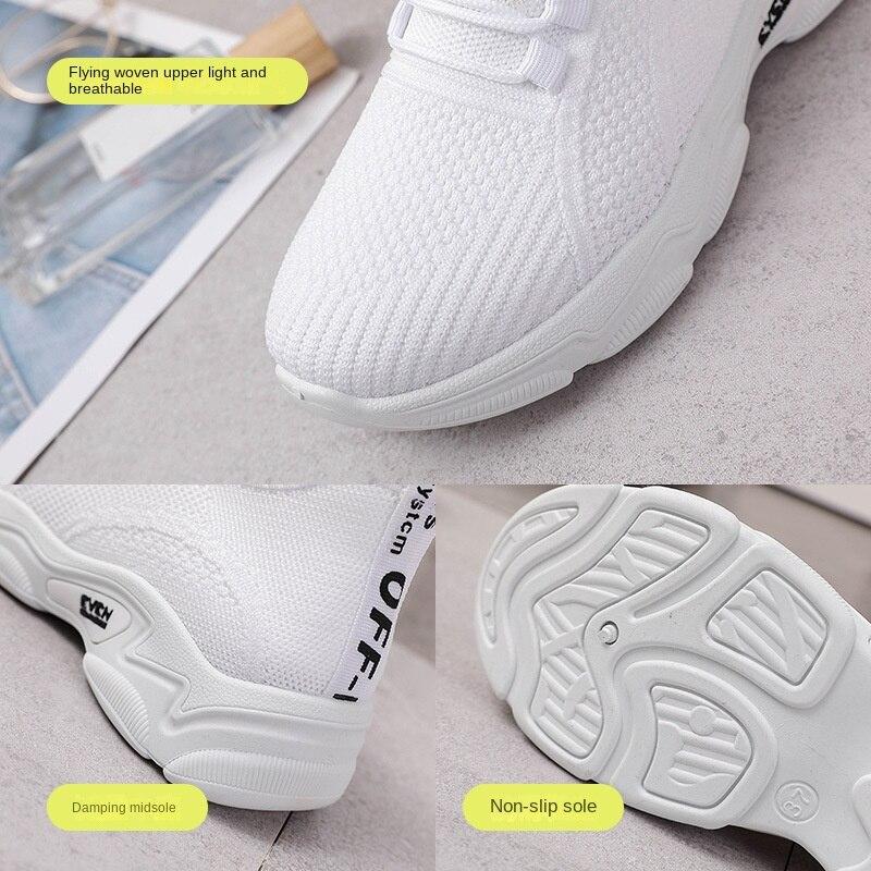 2023 Summer New Women's Shoes Casual Sports Shoes Comfortable Breathable Running Flying Knitting Shoes