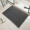 Non-Slip Bathroom Carpet Doormat Floor Mat Thicker Linen Woven Bath Mat  Bathroom