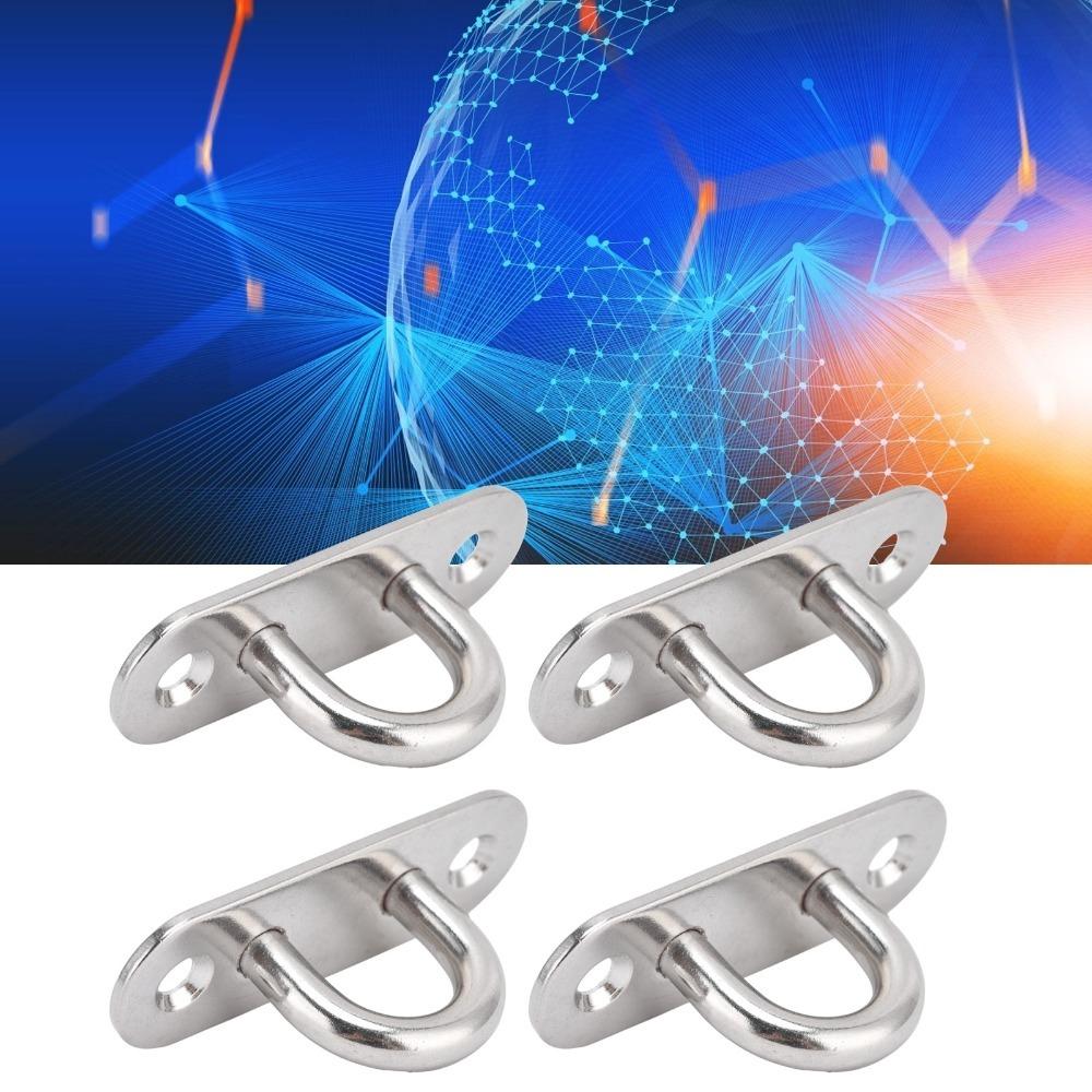4pcs Enclosed Hook Heavy Duty Hooks Heavy Duty Stainless Steel Eyelet For Suspension Training