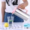 Anti-scalding Handle Metal Water Bottle Stainless Steel Iced Tea Pitcher Large Water Jug  Picnic