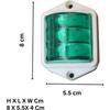 4Pc Trailer RV Marker LED Light Clearance Light Green 2x2 Inch LED Bubble 24V Side Marker Light for Trucks Universal