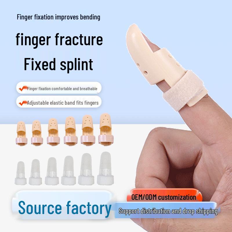 Plastic Finger Splint for Finger Bending Correction and Joint Protection