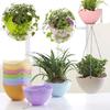 Bunter Hängekorb Plastikblumentopf Langlebiger Blumentopf Gartendekoration