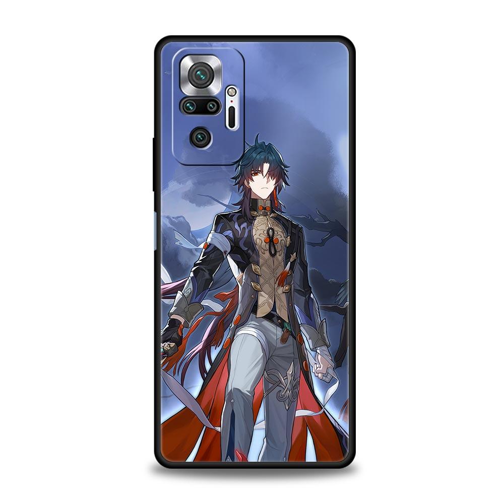 Honkai Star Rail Blade Jing Yuan Phone Case For Xiaomi Redmi Note 12 5G 11 10 Pro Plus 9S 9 8 7 9T 8T 10C 9C 9A K50 Gaming Cover