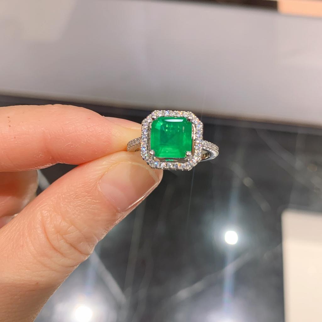 Schmuck Temperament Damen Kreativer Ring Schmuck Schatz Smaragdring