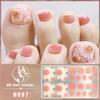 3D Faux Diamond Toe Nail Stickers, Waterproof Long-Lasting Skin Brightening Toe Nail Patches