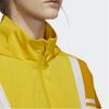 Adidas Womens Color Block Sports Hooded Jacket Women Jackets Gold H09733