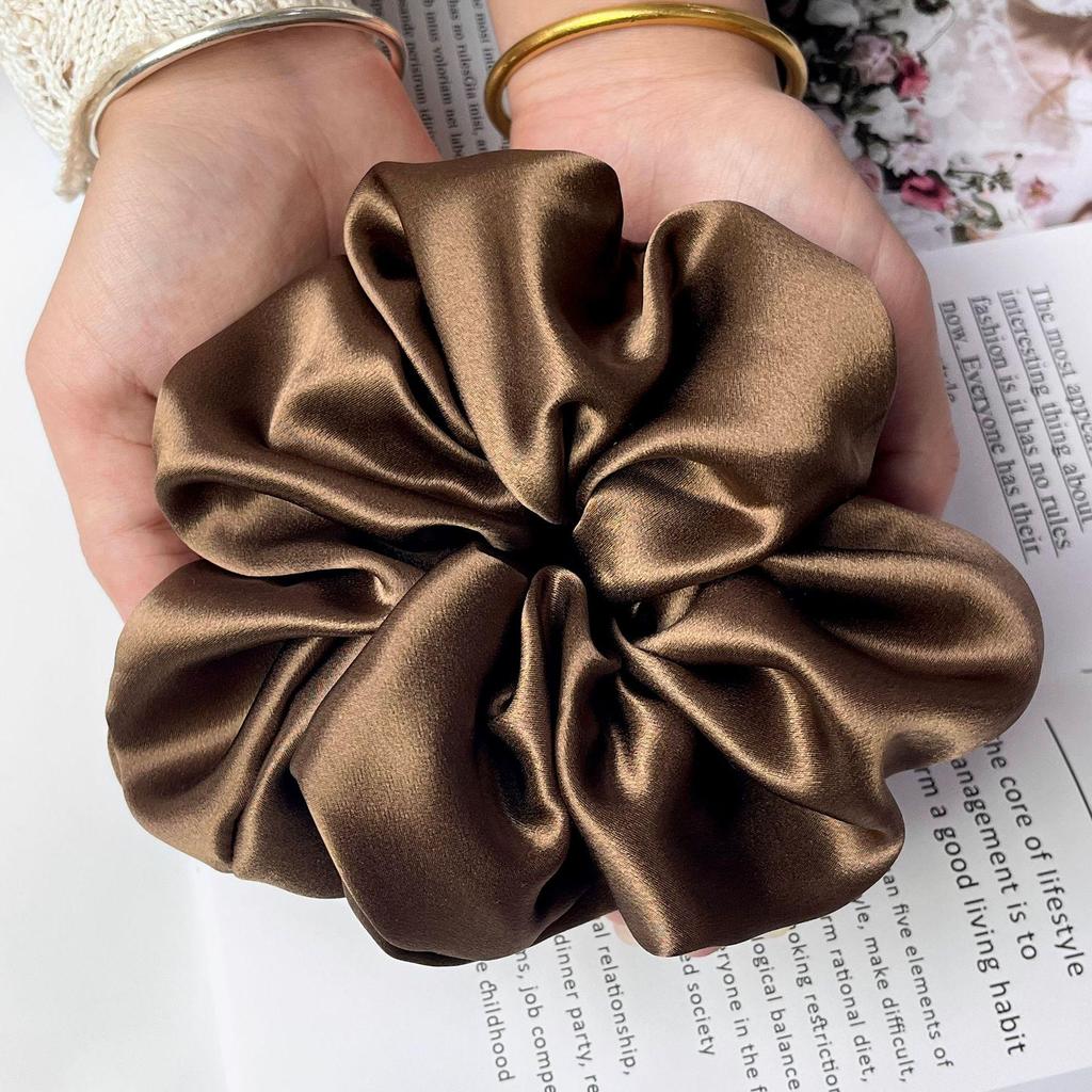 7cm Large Mulberry Silk Scrunchies - Luxury Hair Ties & Accessories