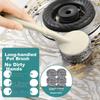 Wuyuehua Stainless Steel Wire Scrubber Pot Brush with Long Handle for Kitchen Cleaning, Dish Washing, No Shedding, 8 Cleaning Balls Included