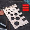 Space Saving Thread Checker 304 Stainless Steel Gauge Ruler Screw Measurement Ruler  Home Use