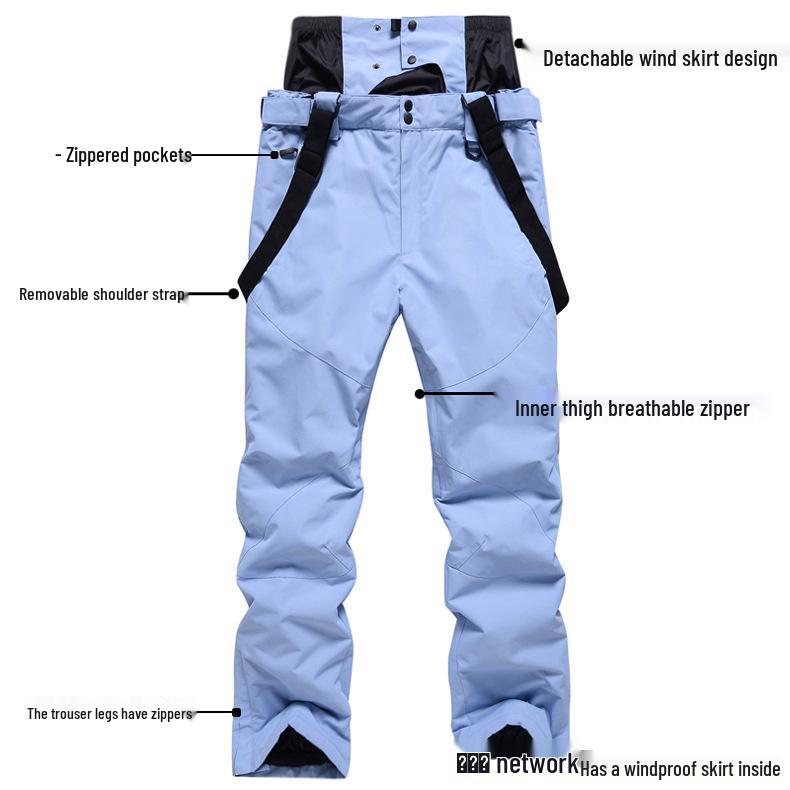 Winter Ski Suit Set: Unisex Windproof & Waterproof Snowboard Outfit for Couples
