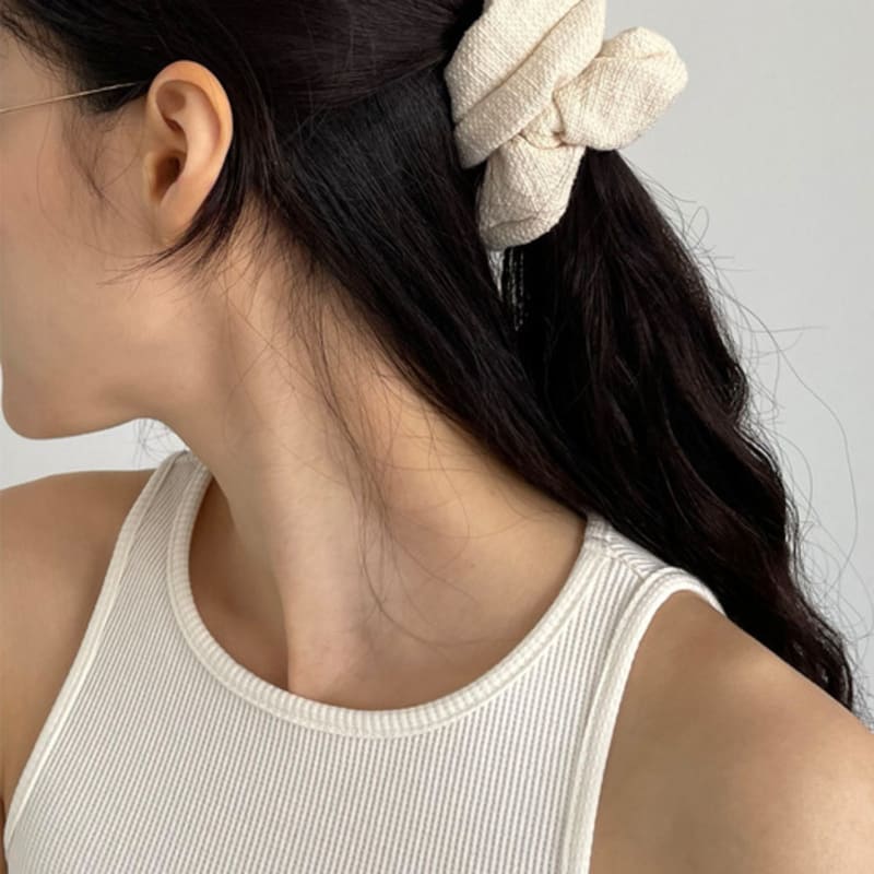 SOFT WATTER Soft Scrunchie_Cream