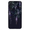 Luxury Flower Plants Fashio Phone Case For Samsung Galaxy A20,21s,22,31,32,52,53,72,73,80,91 Soft Silicone Black Cover