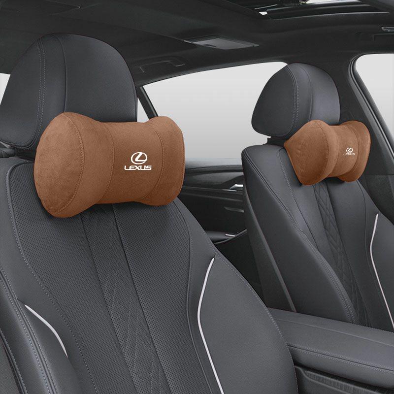 Lexus Car keychain/Car Interior Seat Suede leather Bull Horn Headrest For Lexus F SPORT ES RX NX LS UX LM LX GX LC RZ IS CT LBX.
