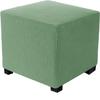 Square Ottoman Cover Polar Fleece Elastic Footstool Slipcover Furniture Protector For Home Pouf