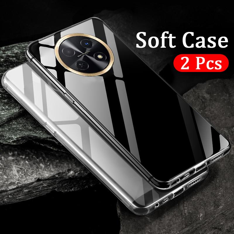 2 Pieces for Huawei Nova 15 Max Case Soft Transparent Anti-oxidation Clear Silicone Cover for Huawei Nova 15 Max Phone Casing