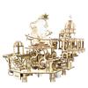 Newest 3D Wooden Puzzle Mystery Island Music Box with Light DIY Assembly Model Kit for Adults Kids, Valentine's Day Gifts