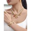 Ocean Element Necklace Anklet Set European and American Style Light Luxury Versatile Stacked Women's Models