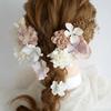 Preserved Flower Hair Amioroshi for and Japanese Clothing [Bria] Ornament, (Pink), Coming-of-Age Ceremonies, Graduations, Weddings, Shichi-Go-San,