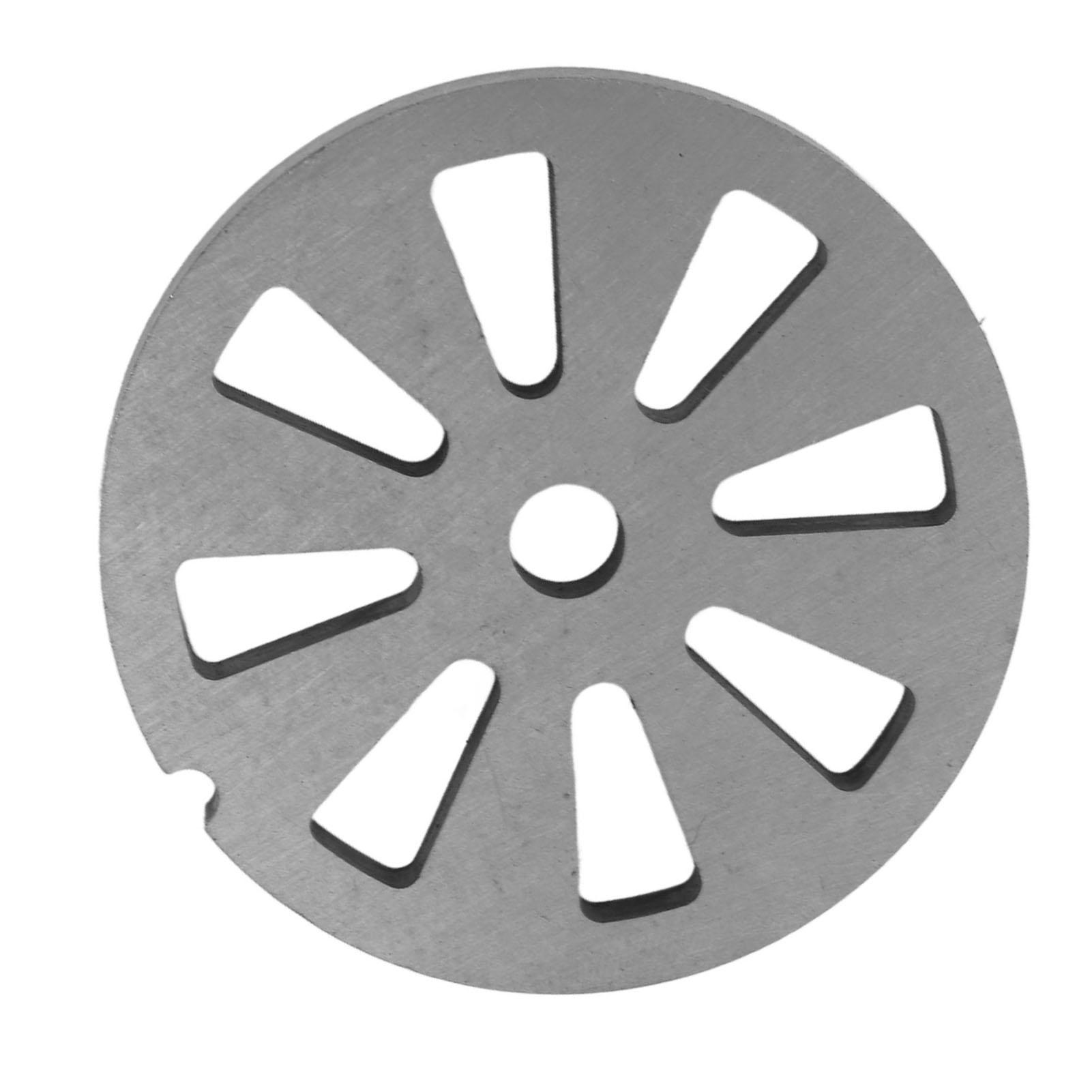 Plaque Lame Hachoir à Viande en Acier Inoxydable avec Trous en Forme d'Éventail pour Hachoirs à Viande de Toutes Marques, Roues de Broyage, Lames de Hachoir à Viande, 95G