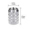 4Pcs Car Tire Valve Stems Cap Knurling Style Tire Valve Cap Aluminum Tire Wheel Stem Air Valve Cap Car Universal Accessories