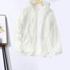 Men Sunscreen Coat Thin Zipper Closure Solid Color Summer Outdoor Sports Sun Protection Hooded Jacket Daily Wear