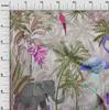oneOone Cotton Flex Medium Purple Fabric Tropical Animal Sewing Fabric By The Yard Printed Diy Clothing Sewing Supplies 40 Inch