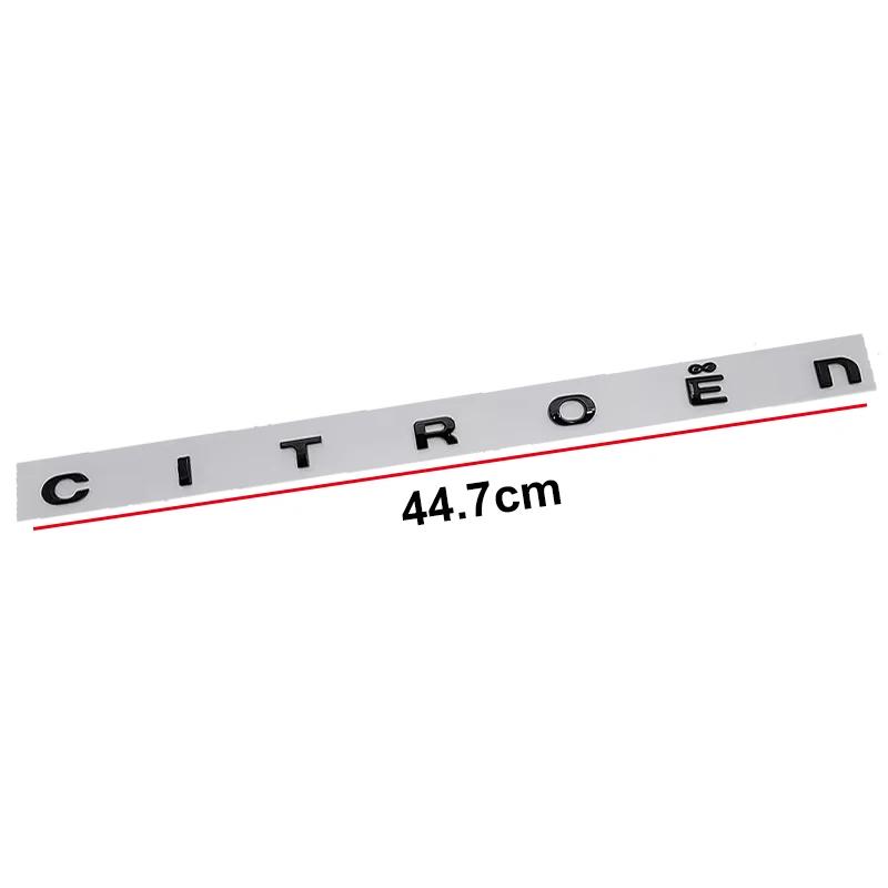 Achterklep Logo Letter Auto Sticker voor Citroen Xsara C3 Picasso Elysee Berlingo XR C4 Sega Aircross C5 Logo Embleem Accessoires