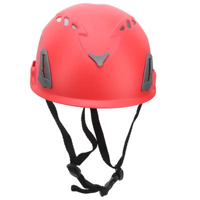 GUB D8 Kletterhelm Outdoor-Sicherheitskopfschutz Verstellbarer Helm für BergsteigenRot