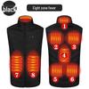 Unisex Smart Heated Vest with Temperature Control - Winter Warmth, Cotton, Plus Size