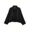 Fall Winter Women Fashion Batwing Sleeve Zipper Bomber Jacket Casual Outerwear, European American Style Women's Coat for Wholesale