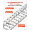 Loading Ramps, 2 Pcs 2400 X 380 Mm, Durable Aluminum and Heavy-Duty Trailer Ramp Set with Anti-Slip Plates, 2721.6 Kg Combined Capacity, for Carts,
