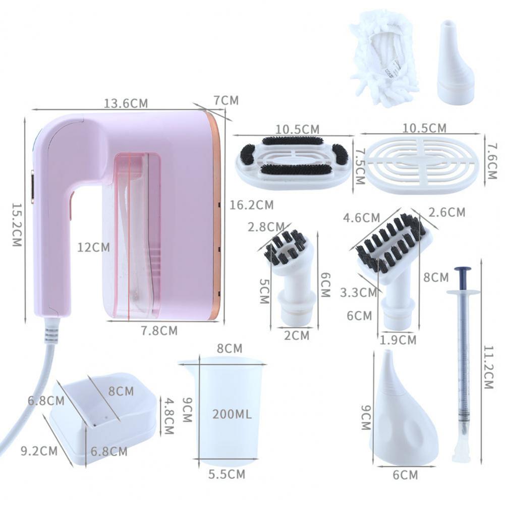 Handheld Garment Steamer Home Electric Steam Cleaner Portable Foldable Mite Removal Flat Ironing Machine With Large Water Tank