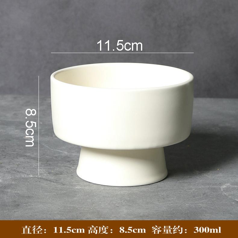 

Винтажная керамическая тарелка для десерта на высокой ножке, глазурованная тарелка для фруктов, закусочная тарелка для суши, специальная посуда для молекулярной кухни