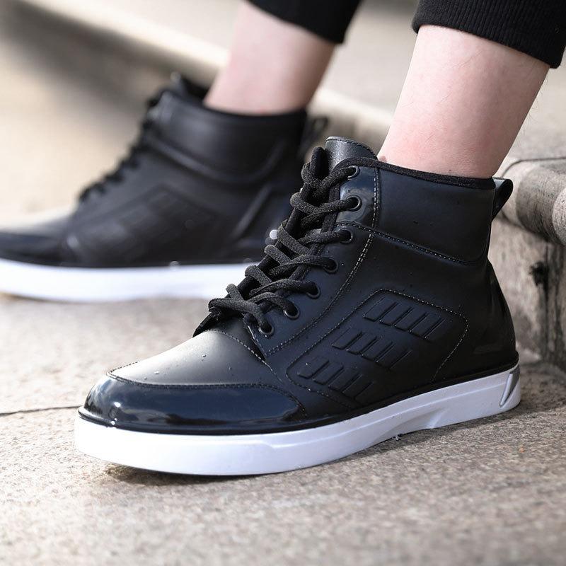 Men's rain shoes low-top fashion trend wear-resistant water shoes men's rain boots, rain shoes