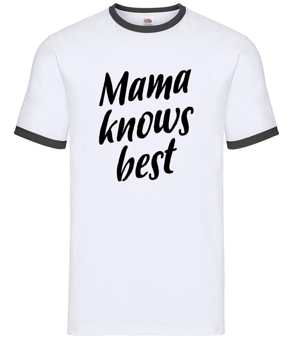 Mama Knows Best - Mens Ringer - Mummy Mum Mother Mothers Day Gift XXXXL
