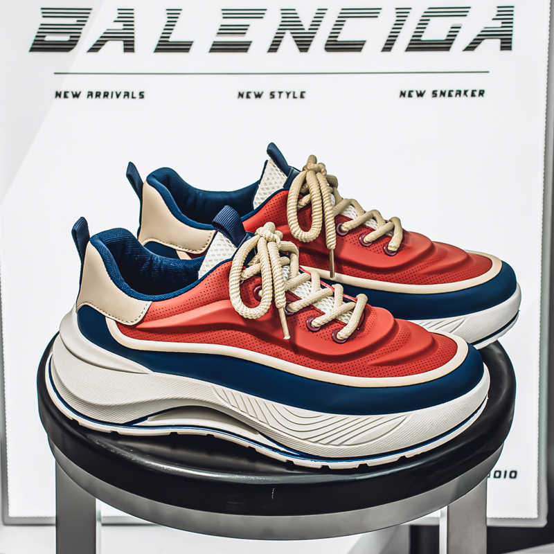 High Sole With Ties Boots Skateboarding Sneakers Shoes Silver Sneakers Man Sports Daily Luxe Shose Tene Casuall Boty