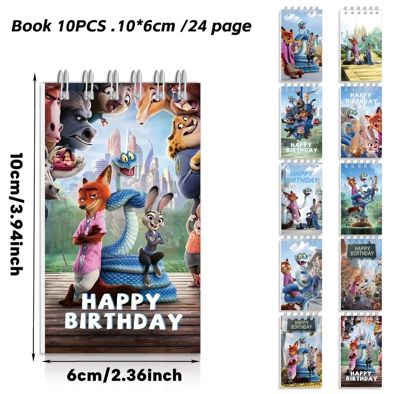New Zootopia 2 Spiral Book Coil Notebook Zootropolis Journal Diary Schedules Daily Notepad School Supplies Stationery