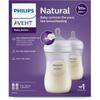 Lot de 2 biberons - PHILIPS AVENT- Natural 3.0 - Anti-colique - 260 ml - AirFree - Tétine imitant la forme du sein - Blanc