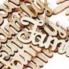 10Pieces Script Home Decor Wedding Family Word DIY Decorations Wooden Letters