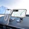 Magnetic Car Phone Holder - Alloy Folding Strong Magnet 360° Rotation Universal Dashboard Mount for Smartphones & Tablets