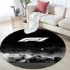 Racing car pattern round rug,Carpet Rug for Living Room Bedroom Playroom ,Non-slip Floor Mat,Holiday Gifts and Birthday Gifts.