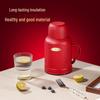 Large Capacity Glass Liner Thermos Flask - Portable Hot Water Bottle & Kettle for Home, Students & Moms