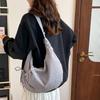 Lightweight Plaid Nylon Crossbody Bag Ballet Style Canvas Dumpling Bag  Spring Summer