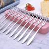 5/10pcs 13cm Fruit Fork Stainless Steel Two-tine Snack Cake Dessert Forks Tableware Snail Fork for Restaurant Bar Party Banquets