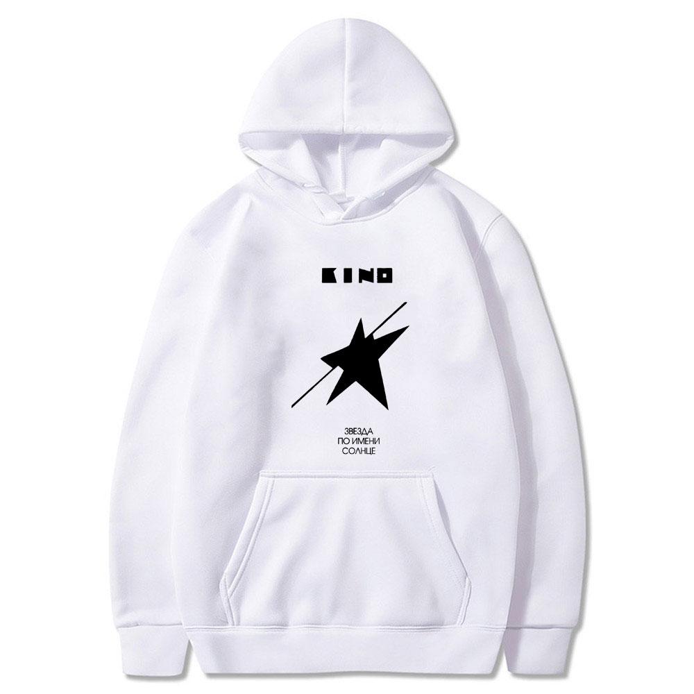 Legendary Russia Rock Band Viktor Tsoi Kino A Star Named Sun Album Graphic Hoodie Men Women Cotton Casual Oversized Sweatshirt
